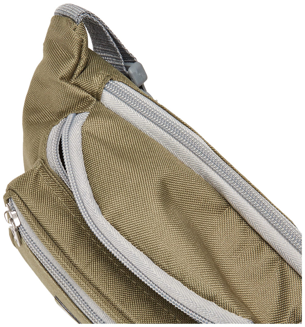 Everest Signature Waist Pack olive strap detail highlighting comfortable wear