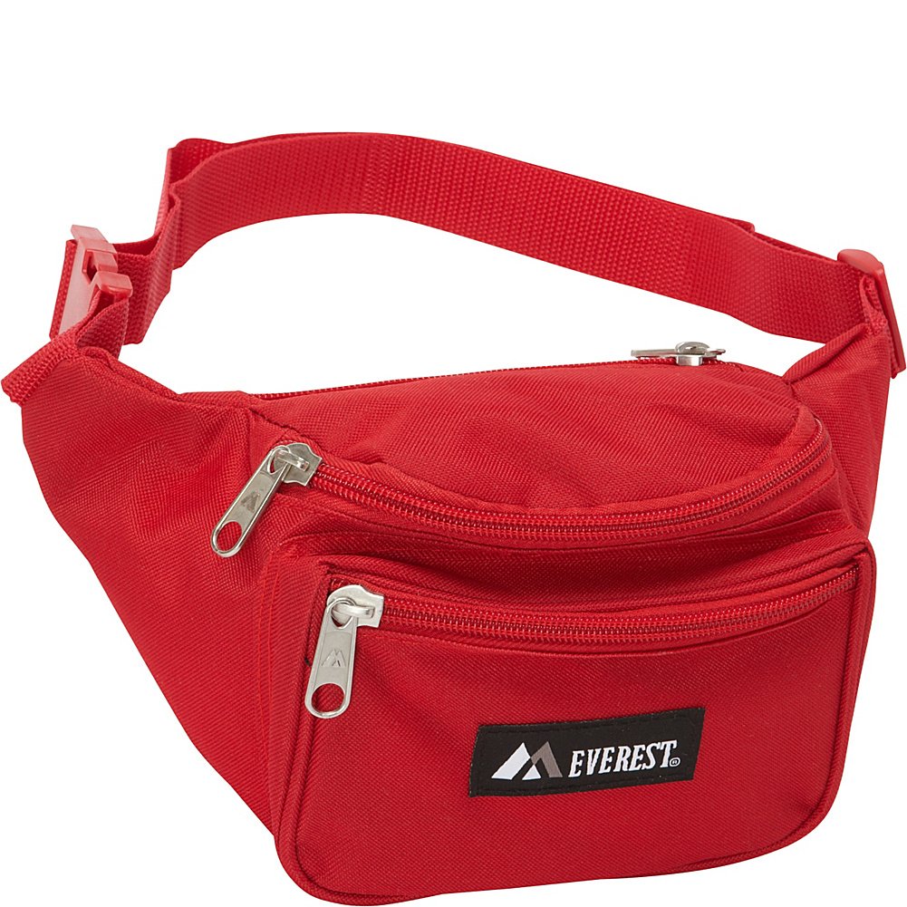 Everest Signature Waist Pack red front pocket with detachable key ring for easy access