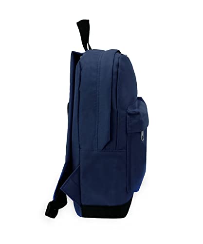 Everest small backpack navy compact size fits essentials without bulk