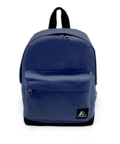 Everest small backpack navy slim front view ideal for daily commuting