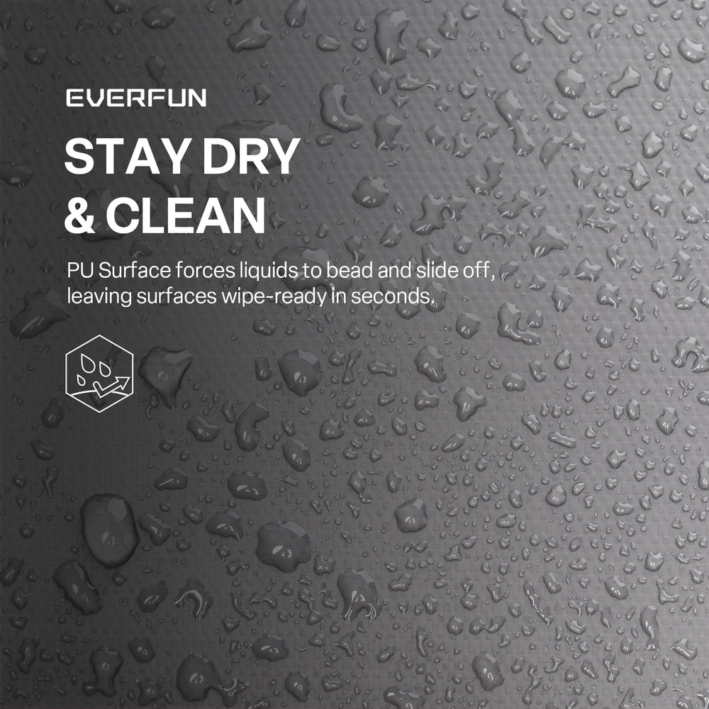 Everfun lunch bag waterproof liner shows leak-proof protection and easy cleanup.