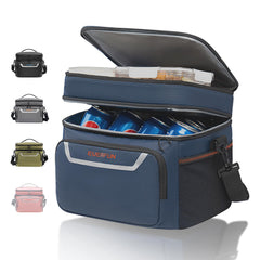 Everfun cooler bag front pocket view showing organized storage for quick snacks