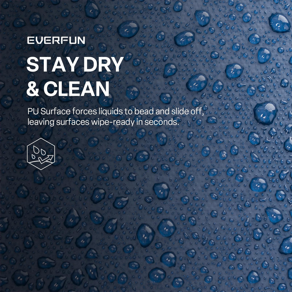 Everfun cooler bag interior liner is leak-proof and easy to wipe clean