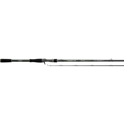 Evergreen Combat Stick cast rod with crank blade jig for versatile fishing setups.