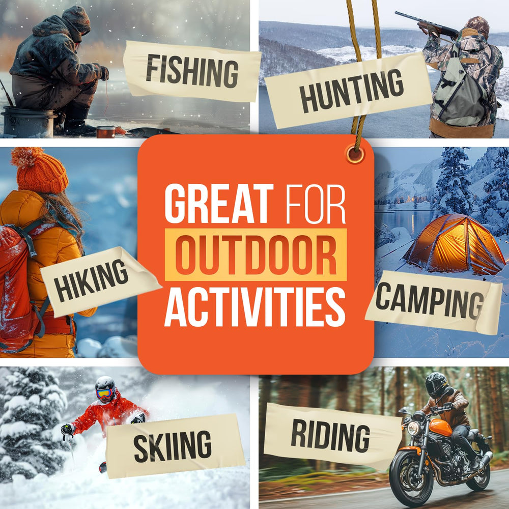 Everlasting Heat hand warmers in gloves use keeps fingers toasty during winter activities.