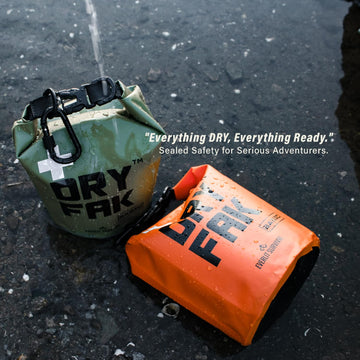 Everlit Compact FAK with carabiner attachment for boat or trail mounting.