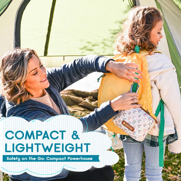 EVERLIT Care Rescue Pack compact storage bag keeps supplies organized while traveling.