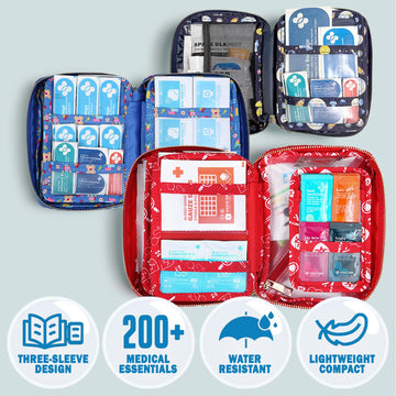 EVERLIT Care Rescue Pack compartments arranged for fast access during errands and trips