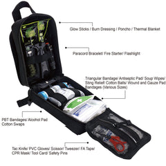 EVERLIT 250-piece contents spread highlights comprehensive survival supplies