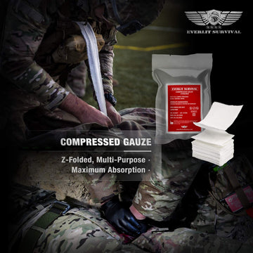 EVERLIT emergency thermal blanket helps prevent hypothermia after injury.
