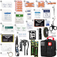 EVERLIT MOLLE EMT pouch close-up showcases durable water-resistant carrying system