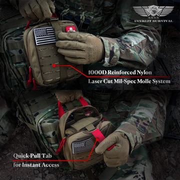 EVERLIT Survival Detachable Inner Pocket offers removable storage for quick reorganizing.