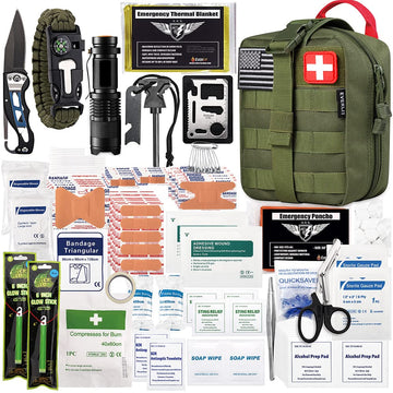 Everlit survival kit MOLLE pouch close-up for quick access during outdoor adventures