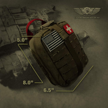 EVERLIT Survival Quick-Pull Tab enables fast bag access during emergencies.