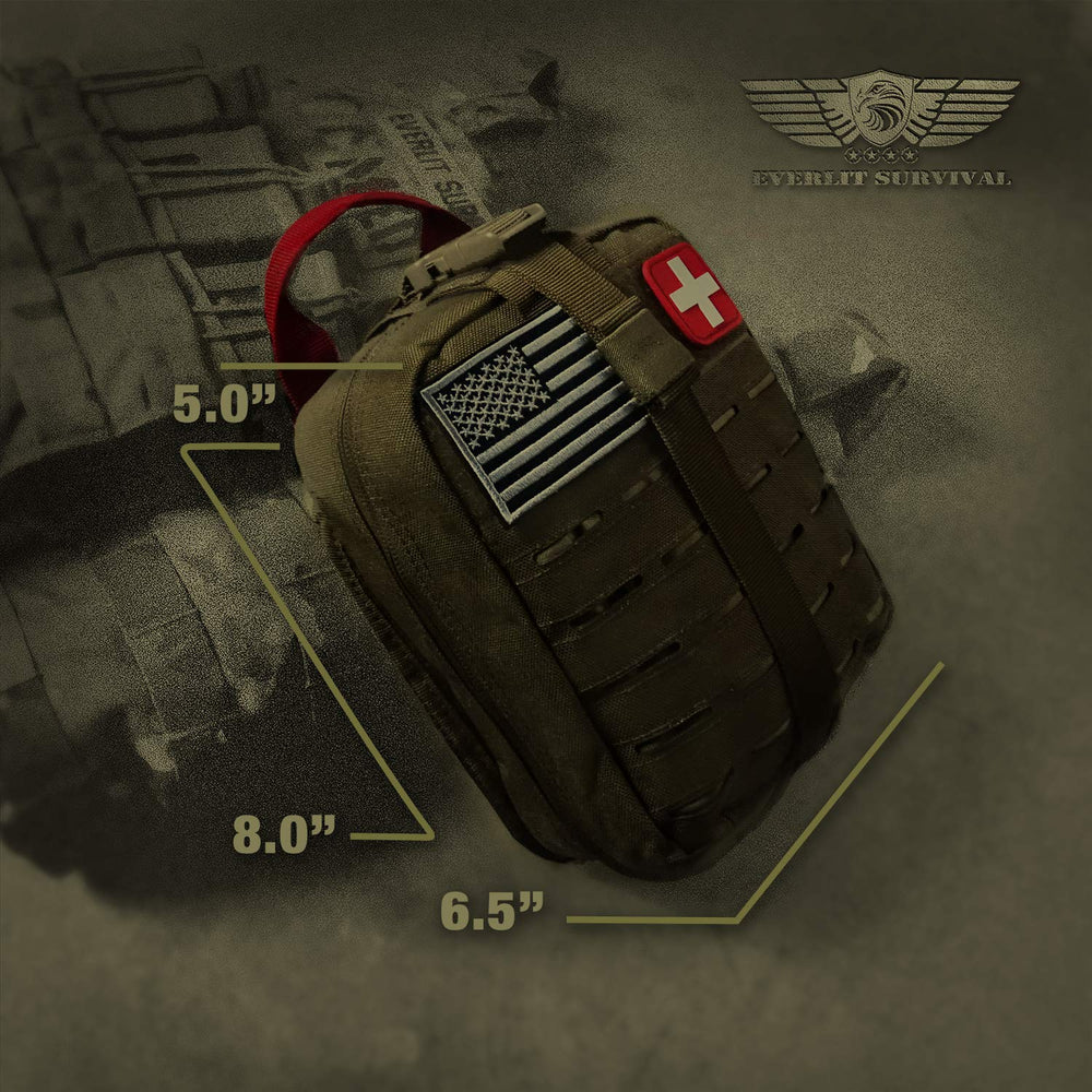 EVERLIT Survival Quick-Pull Tab enables fast bag access during emergencies.