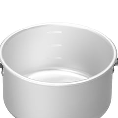 Evernew Backcountry Almi Pot lid demonstrates oven-style cooking with charcoal heat.