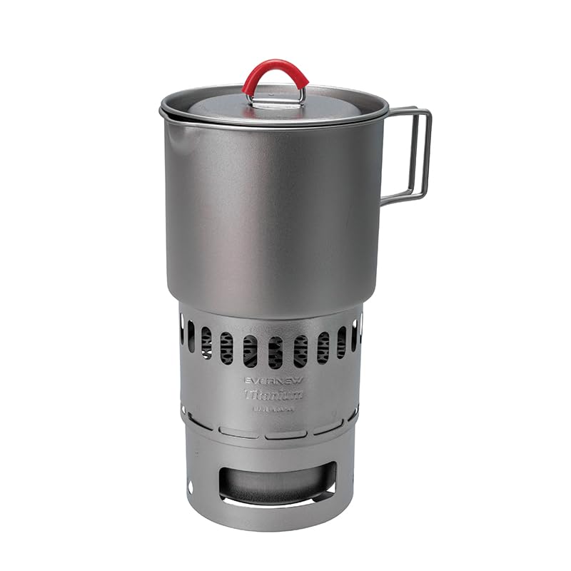 Evernew multi-fuel stove provides versatile fueling options on the trail.