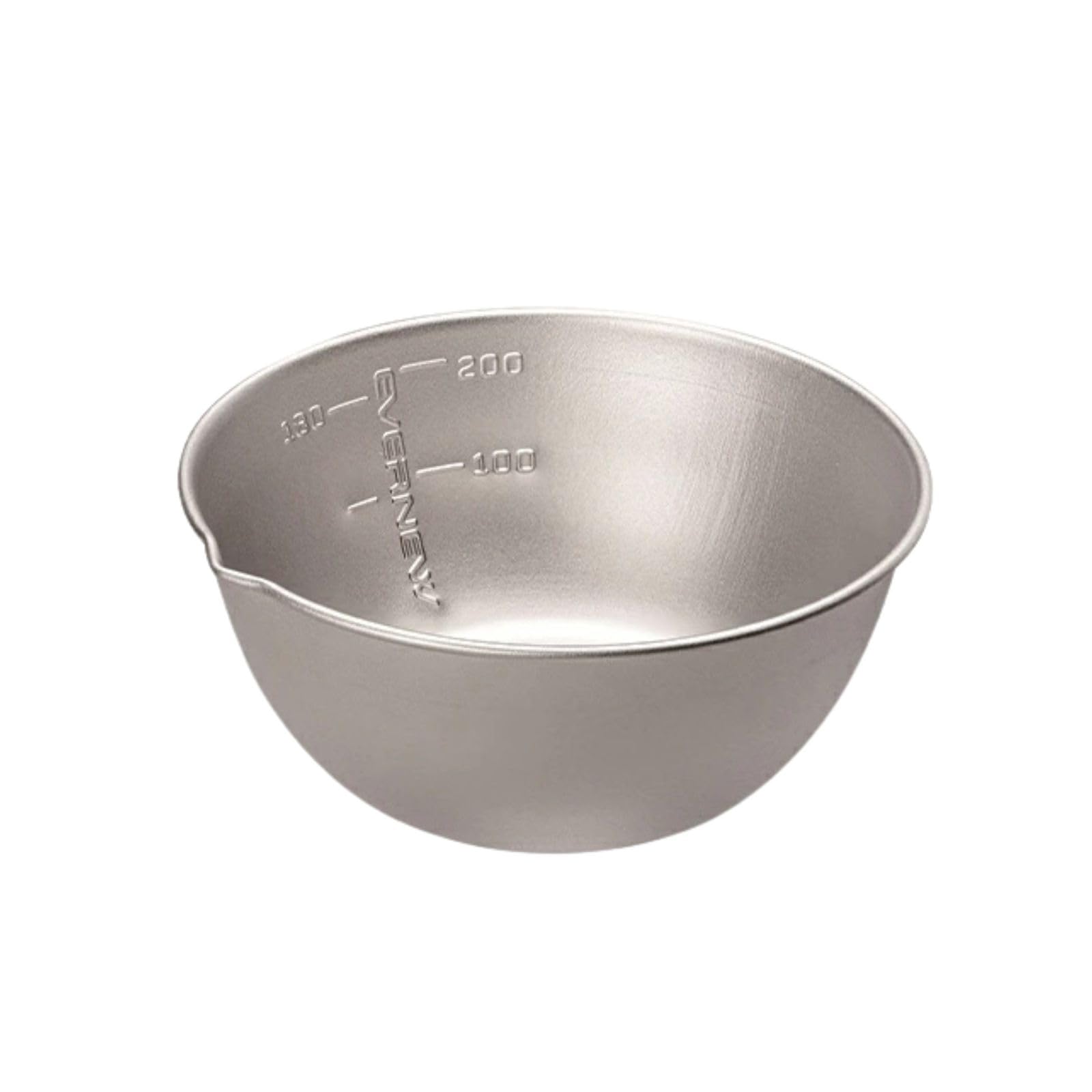 Evernew SUS Stack Cup EBY659 with pour spout for precise camping pours.