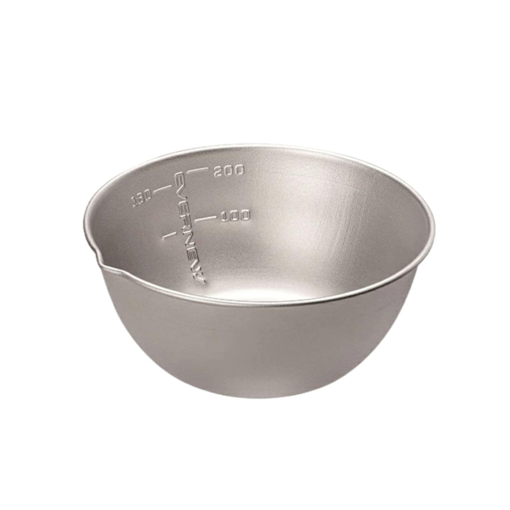 Evernew SUS Stack Cup EBY659 with pour spout for precise camping pours.