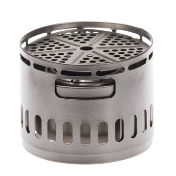 Evernew TI Stove DX Set components laid out for quick setup and multi-fuel versatility.