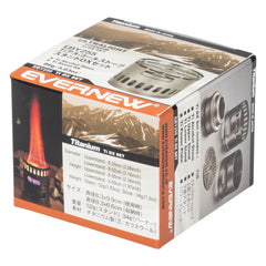 Evernew TI Stove DX Set turbo plate enhances flame efficiency during simmering and boiling.