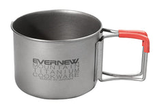 Evernew titanium demitasse cup 220ml for on-the-go espresso.