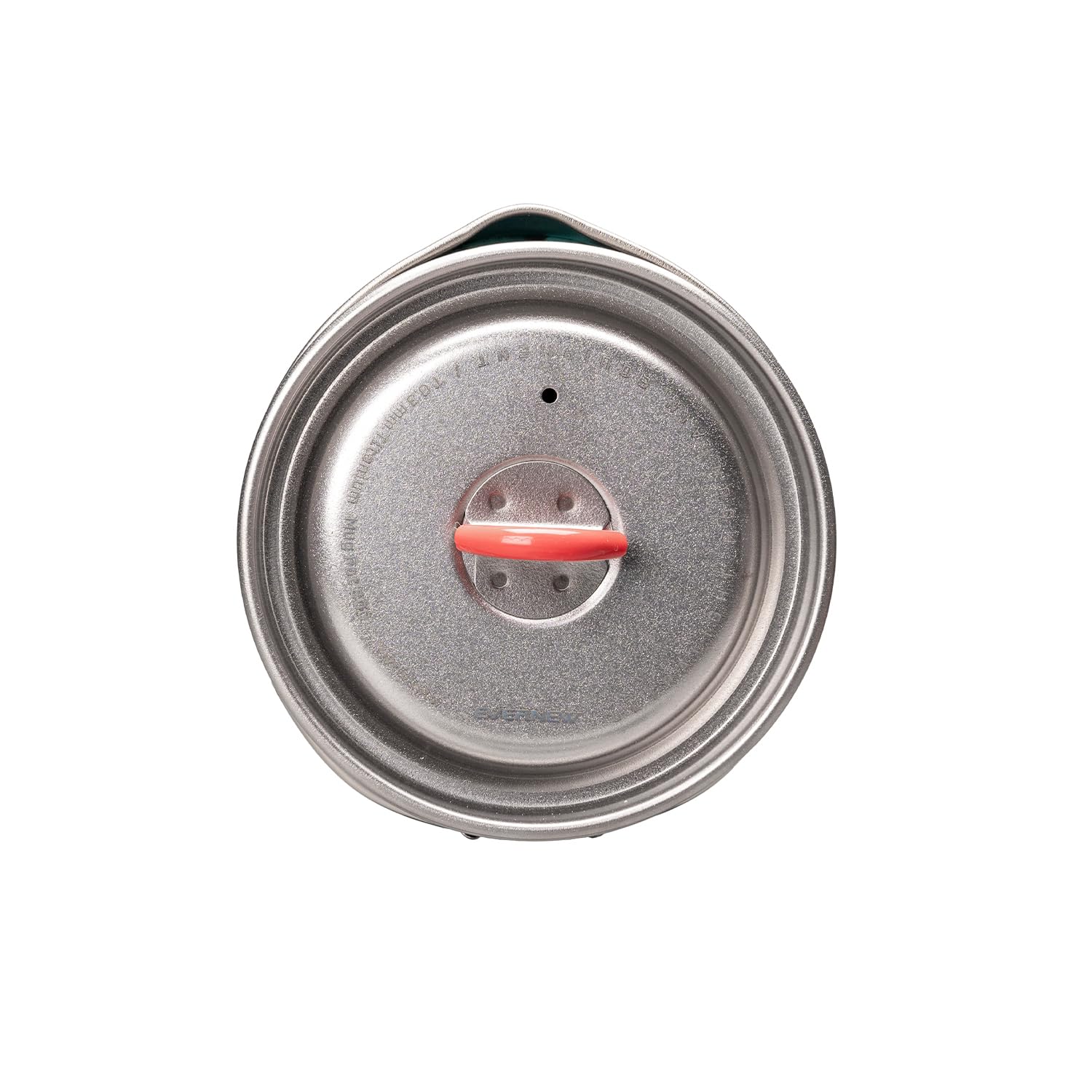 EVERNEW mug nests 110g gas cartridge for streamlined packing.