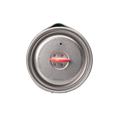 EVERNEW mug nests 110g gas cartridge for streamlined packing.