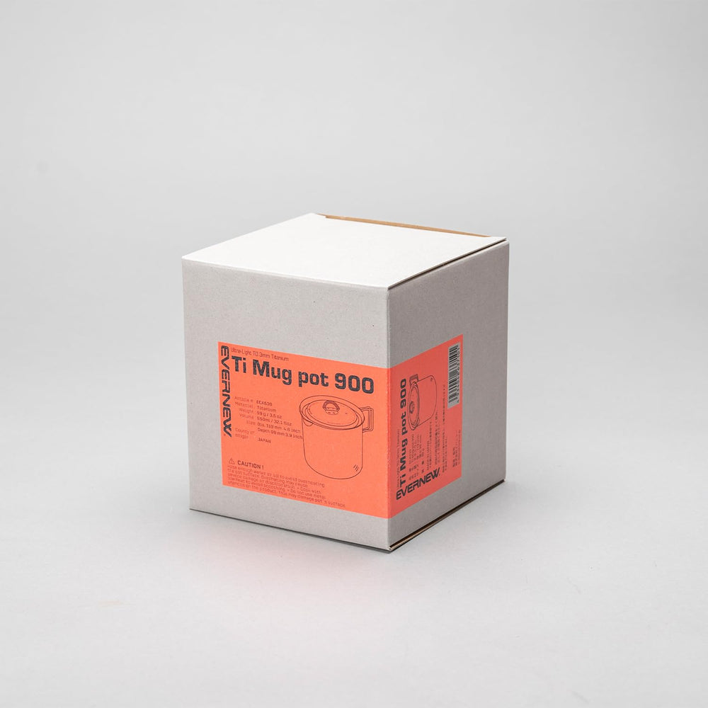Lightweight 99 g Evernew titanium mug pot for light packing