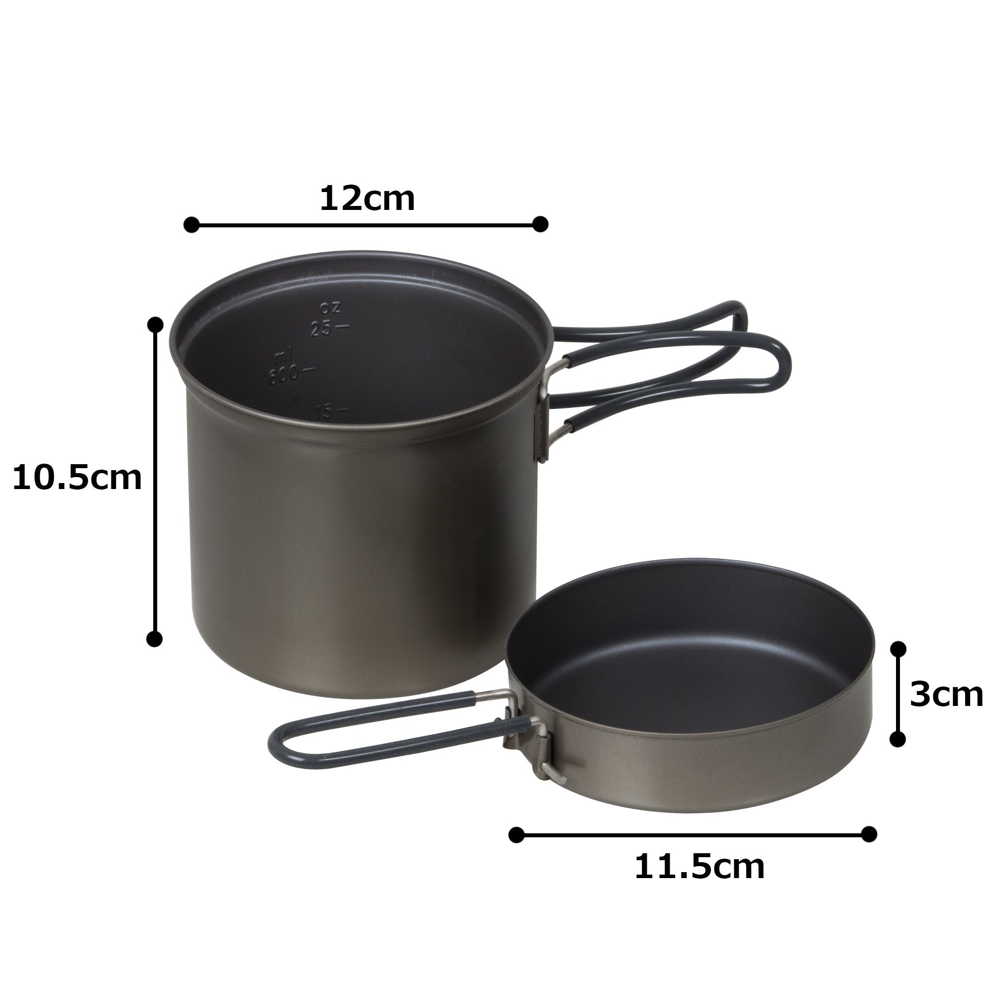Evernew deep pot lid image highlighting secure fit and quick heat retention outdoors.