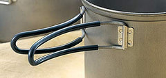 Evernew pot with formed edge for added durability on outdoor use