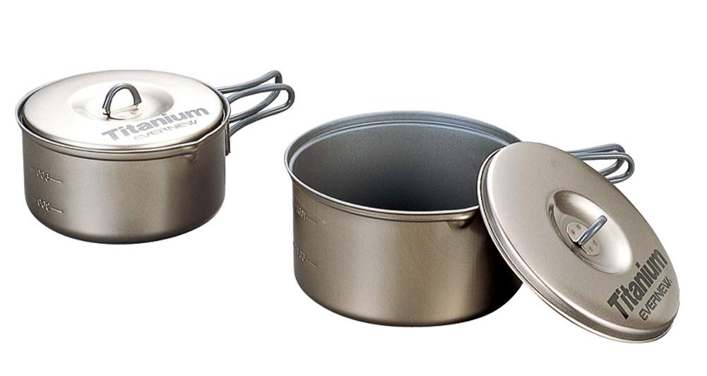EVERNEW titanium nonstick pot set overview for ultralight camping