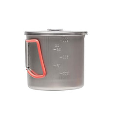 Evernew hand-pressed titanium pot showcasing Japanese craftsmanship on camping trips