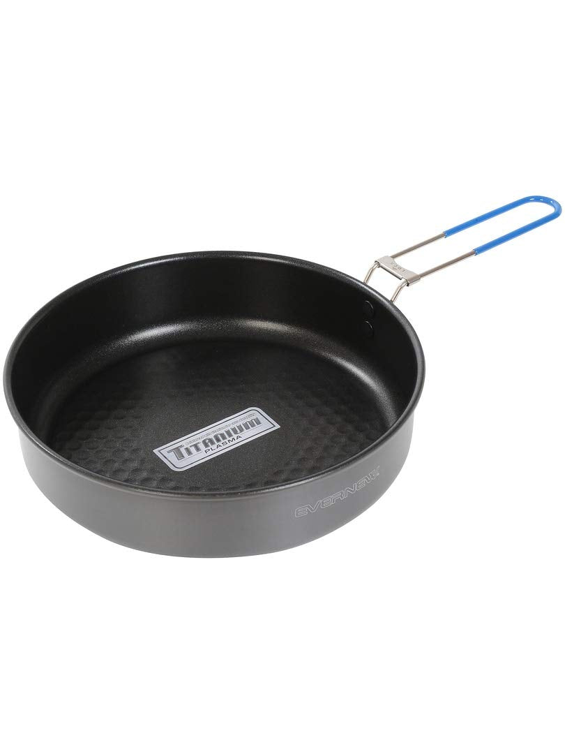 EVERNEW Everrnew ultralight frying pan front angle for quick backcountry meals