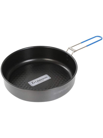 EVERNEW Everrnew ultralight frying pan front angle for quick backcountry meals