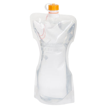 EVERNEW Water Carry bottle rolled empty saves space on day hikes.