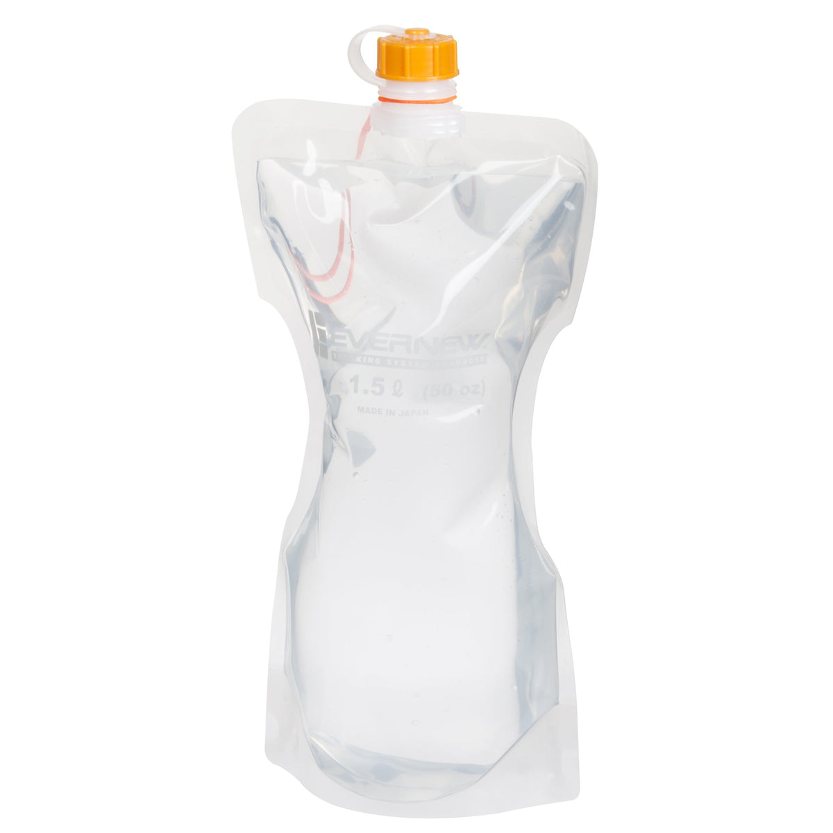EVERNEW Water Carry bottle rolled empty saves space on day hikes.