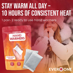 EverOne air-activated heat demonstrates instant warmth when activated.