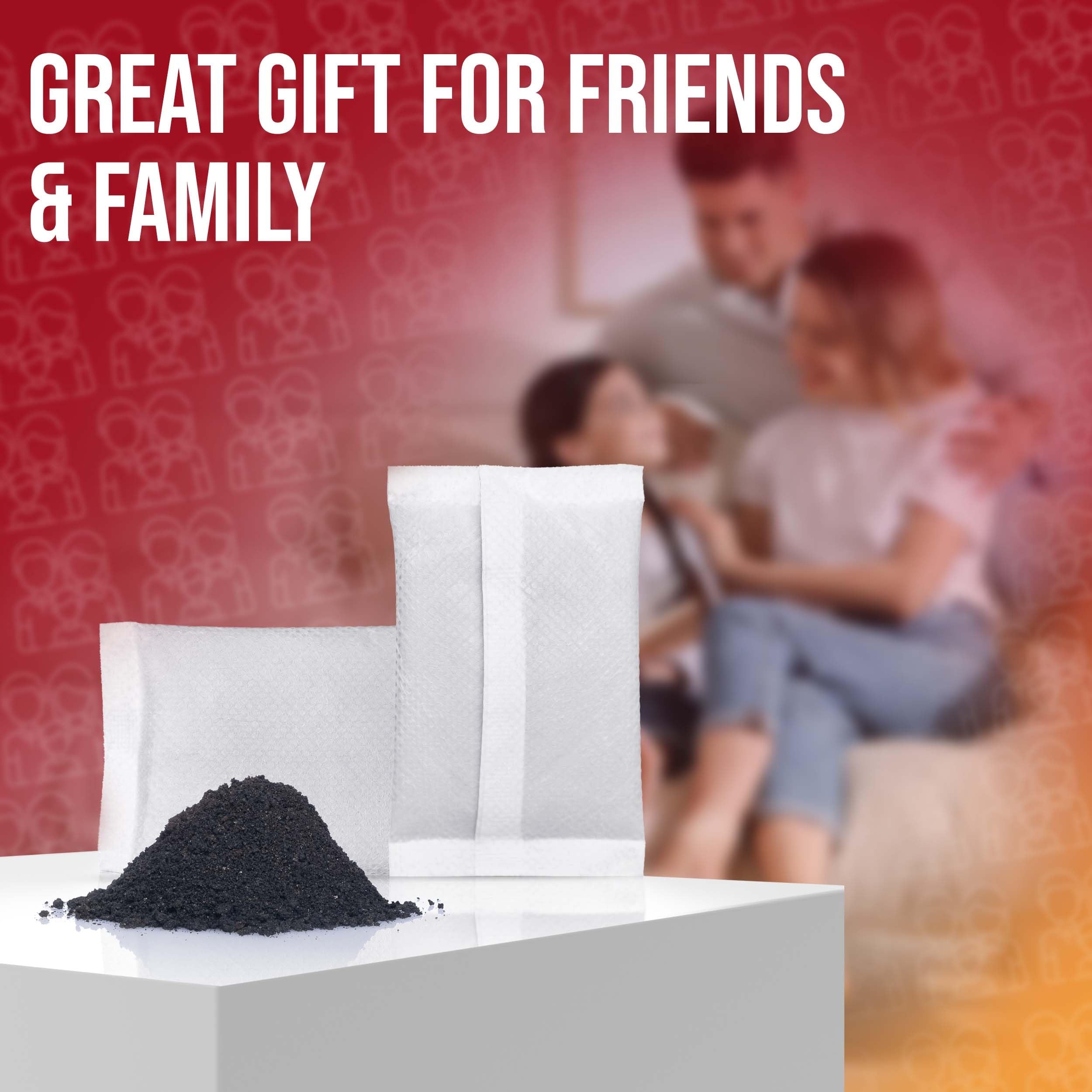 EverOne disposable heat packs pack shows easy disposal and portability.