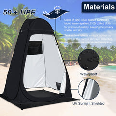 EVERRUSH Oxford cloth waterproof tent provides durable privacy at the beach or campsite.