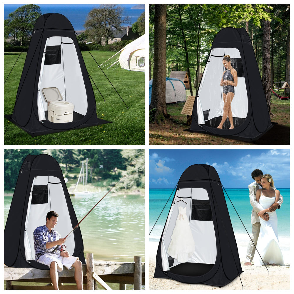 EVERRUSH rain fly and vented windows deliver privacy and light rain protection outdoors.
