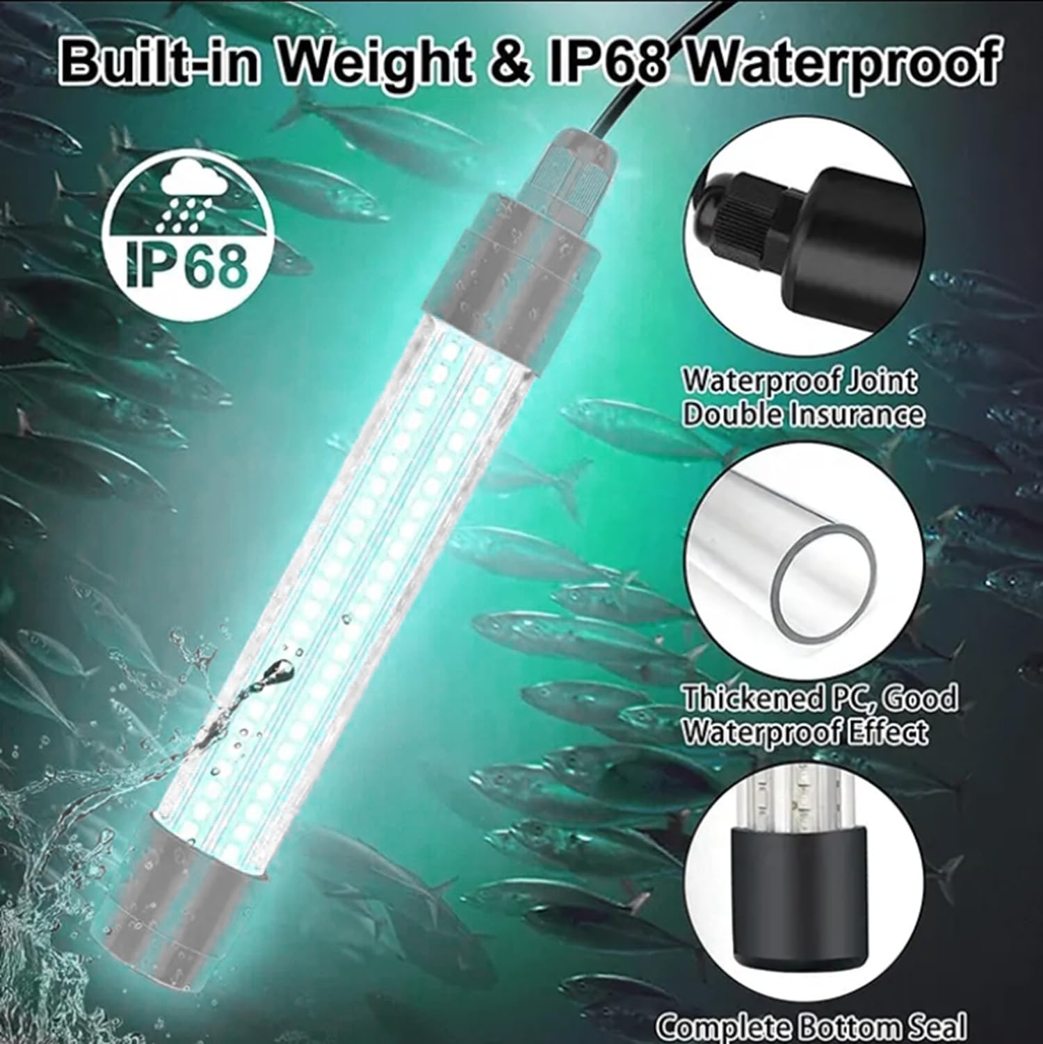 Versatile freshwater and saltwater use with 12-48V input
