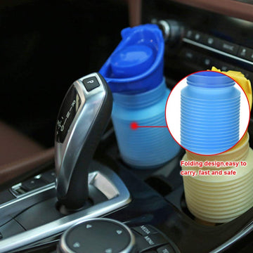 EveryoneFdly pocket urinal extended to full length for 750 ml capacity.