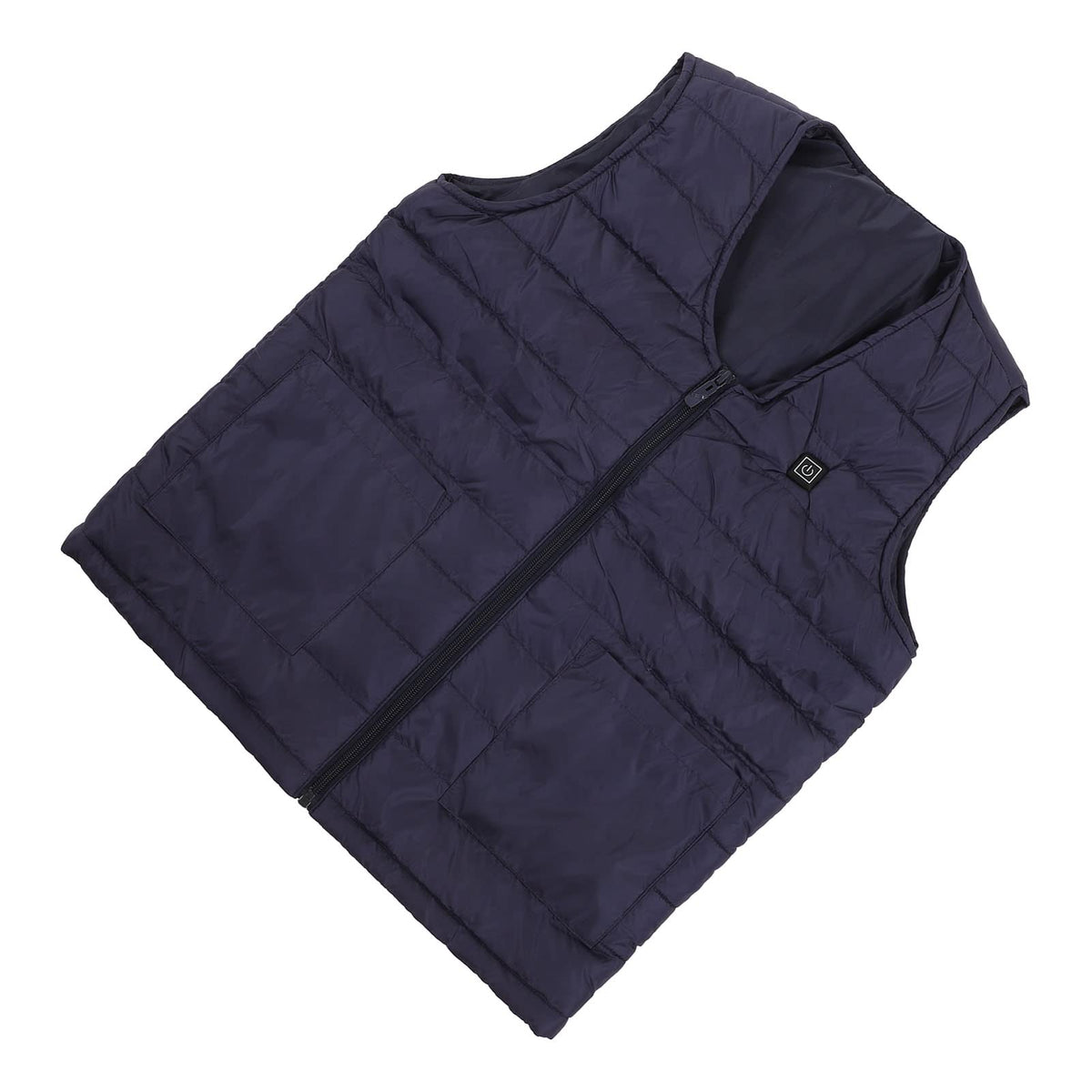 EVGATSAUTO USB heated vest front view showing even warmth across chest