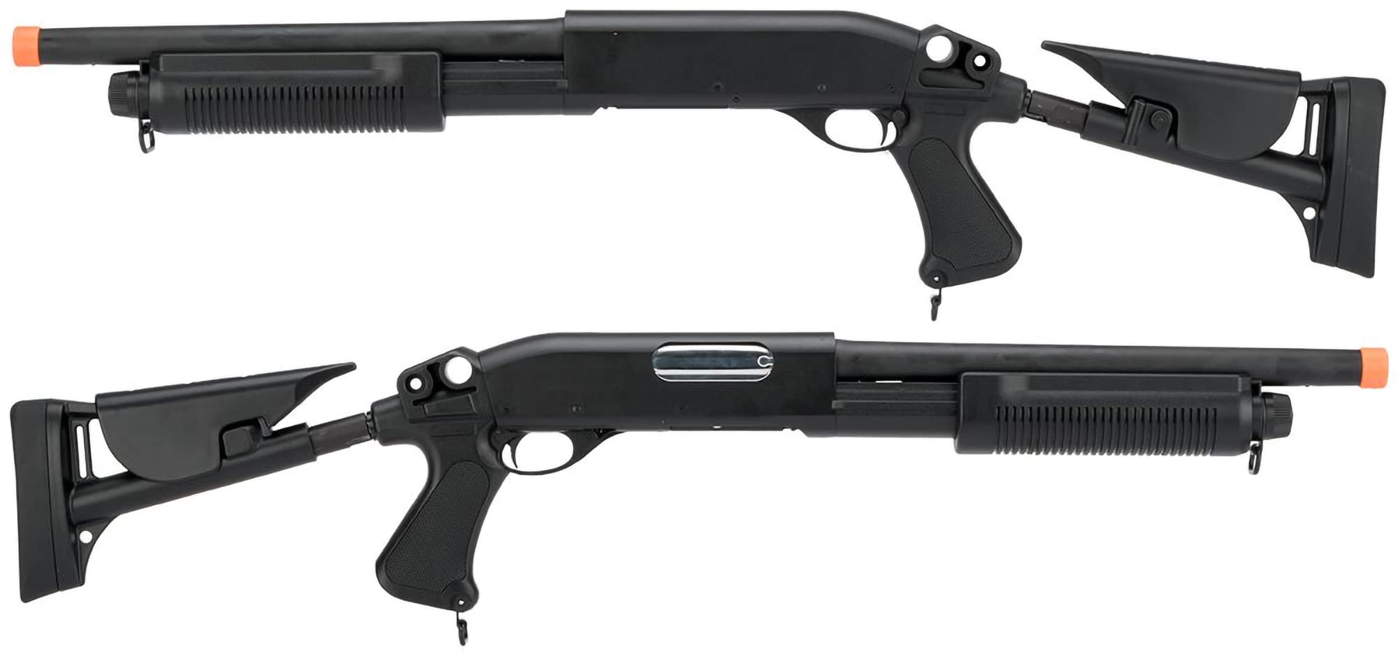 Tri-shot burst system of the CYMA M870 shown in action.