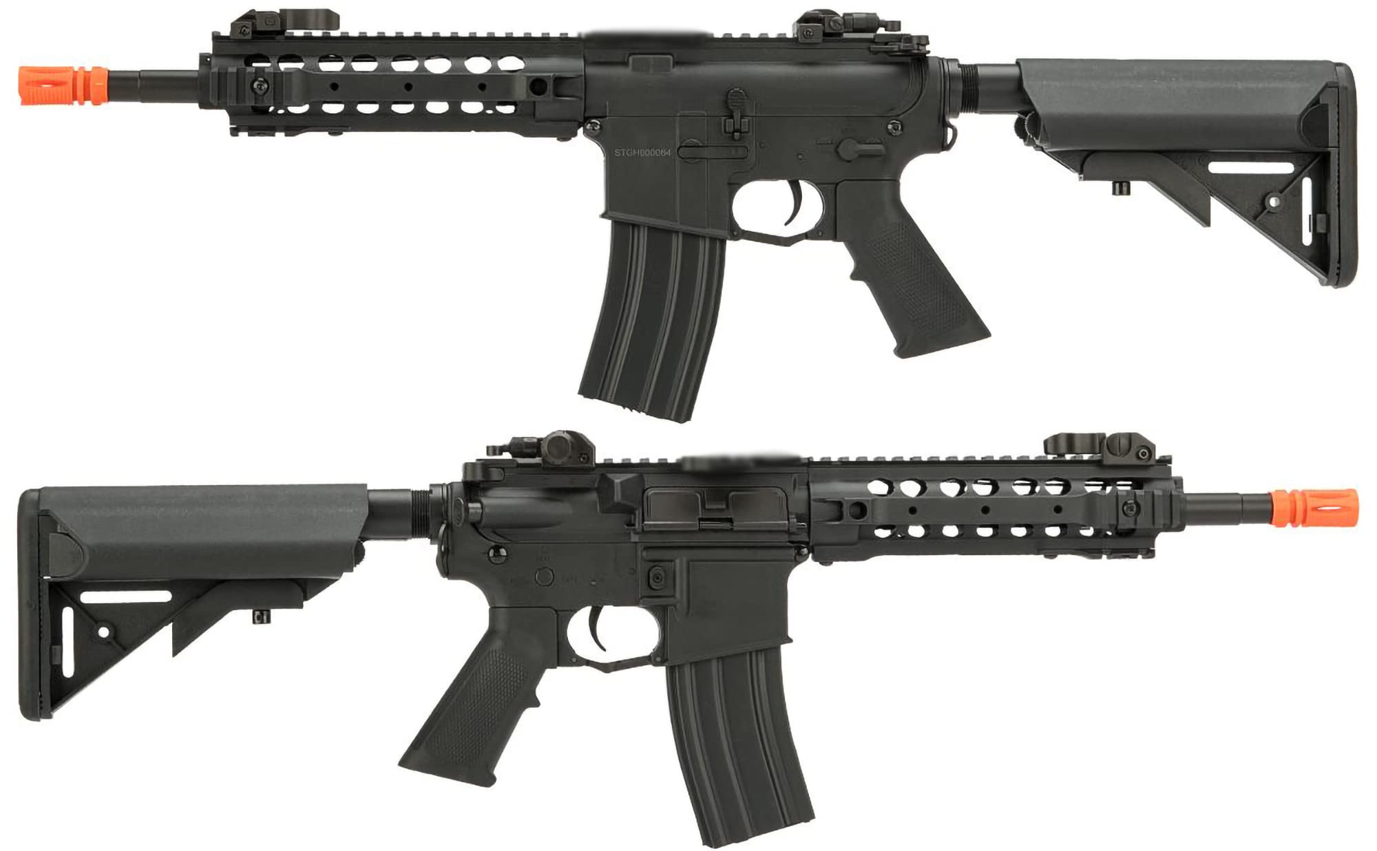 Evike CYMA CQB M4 with full-length top rail for optics compatibility