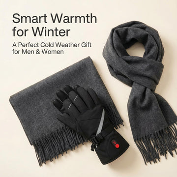 Evjeal heated gloves include two 3200mah batteries for hours of heat.
