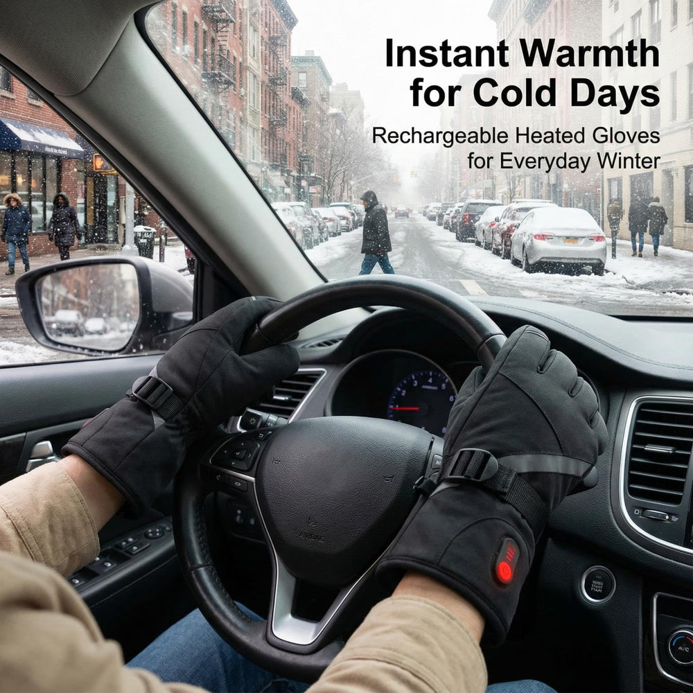 Evjeal heated gloves plush insulated lining for added comfort during long wear.