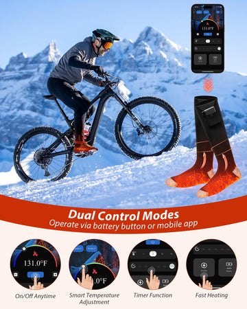 Evjeal heated socks fast heat in 10 seconds for instant comfort