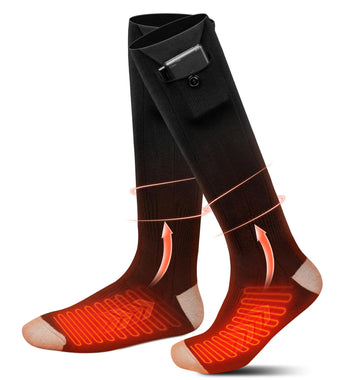 Evjeal heated socks soft fabric blend feels breathable yet snug
